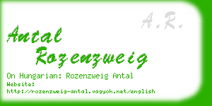 antal rozenzweig business card